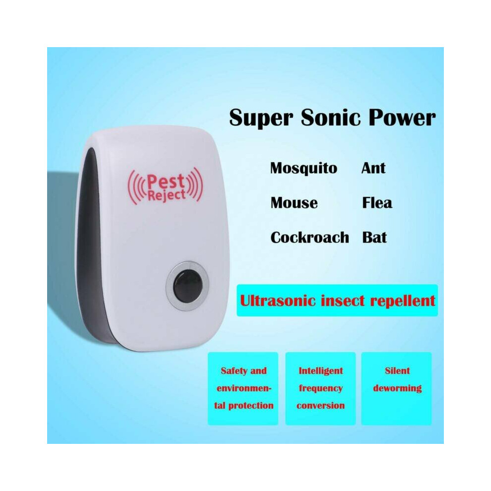 (4PCS) Ultrasonic Plug In Pest Repeller Deter Mouse Mice