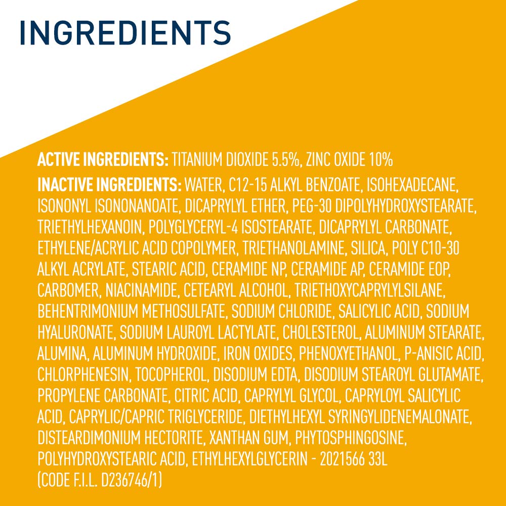 CeraVe Moisturizing Mineral Sunscreen Face Sheer Tint SPF 30