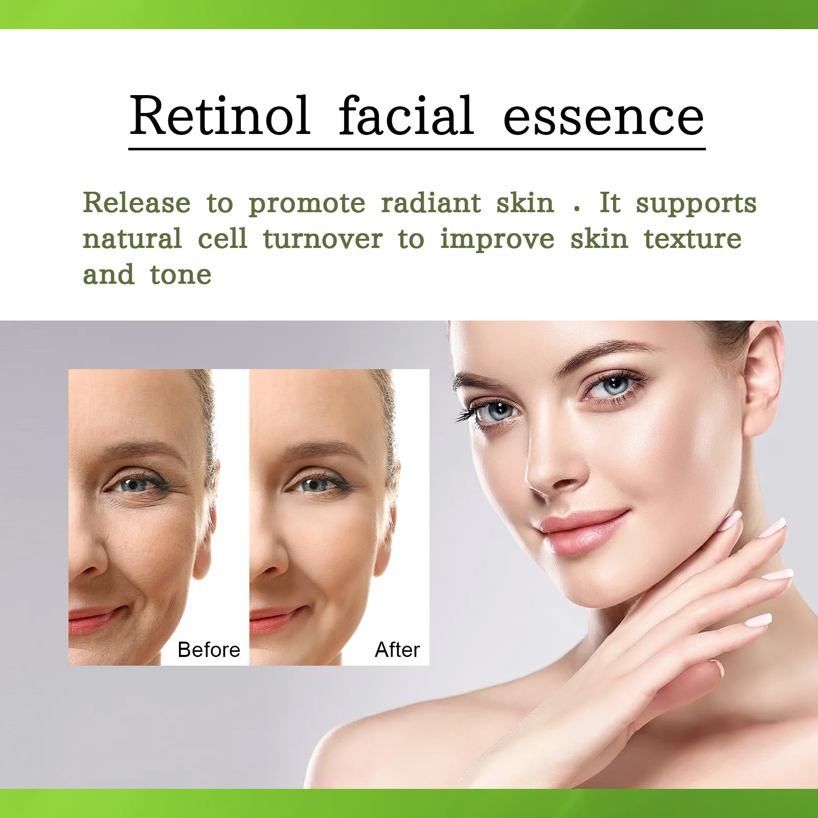 (1 PC) Retinol Serum Face Anti Wrinkle Firming Lifting Moisturizing Whitening Brightening Skin Reduce Fine Lines Anti Aging Essense