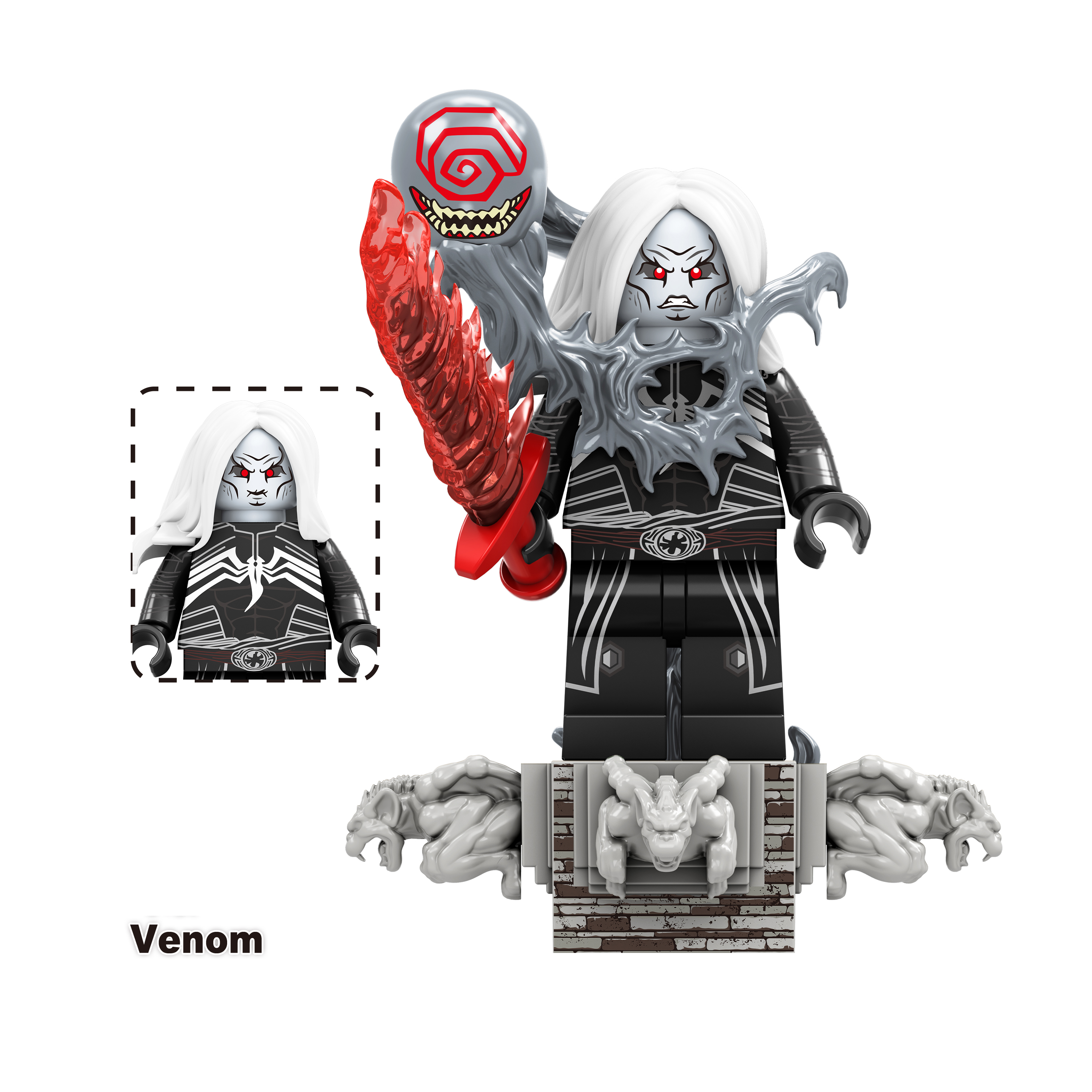 8PCS Avengers Venom Mini Figures Marvel Super Hero Building Blocks Kit Gift Toys for Kids Perfect for Fans and Collectors Fit Lego