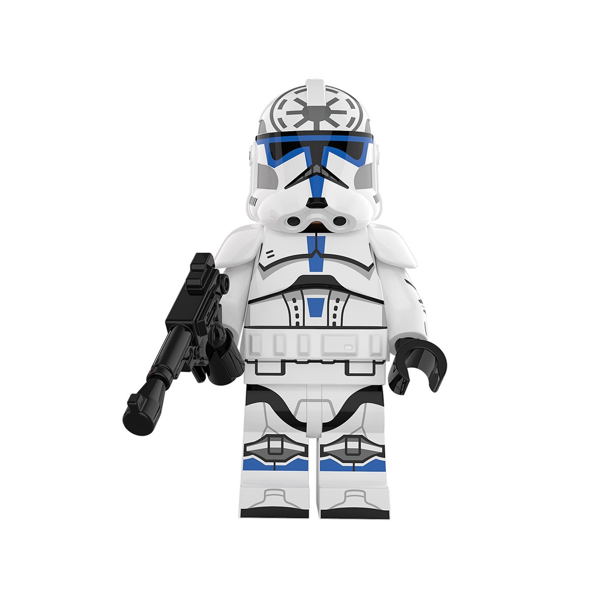 (Style H) Star War Trooper Building Blocks Collectible Toy Mini Figures with Accessories Kids Army Men for Imaginative War Games for Kids
