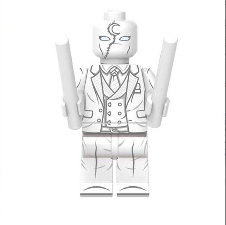 (Style A) Moon Knight Mini Figures Set Action Building Blocks for Imaginative Games Toy for Kids Collectible Decoration and Birthday Gift