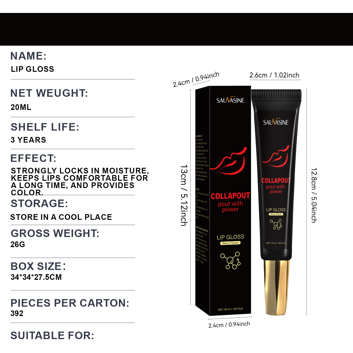 Glossy Lip Balm Moisturizing Hydrating Protecting For Dry Chapped Lips Daily Care