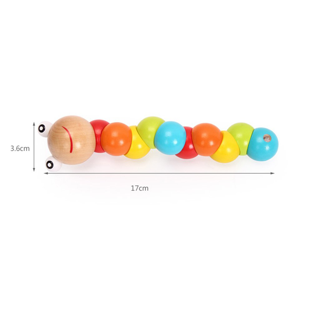 (4 Macaron) Rainbow Stacker Wooden Ring Educational Toy Kids Tower Stack Up Blocks Color Shape Game Baby Montessori Toys for Children Gifts