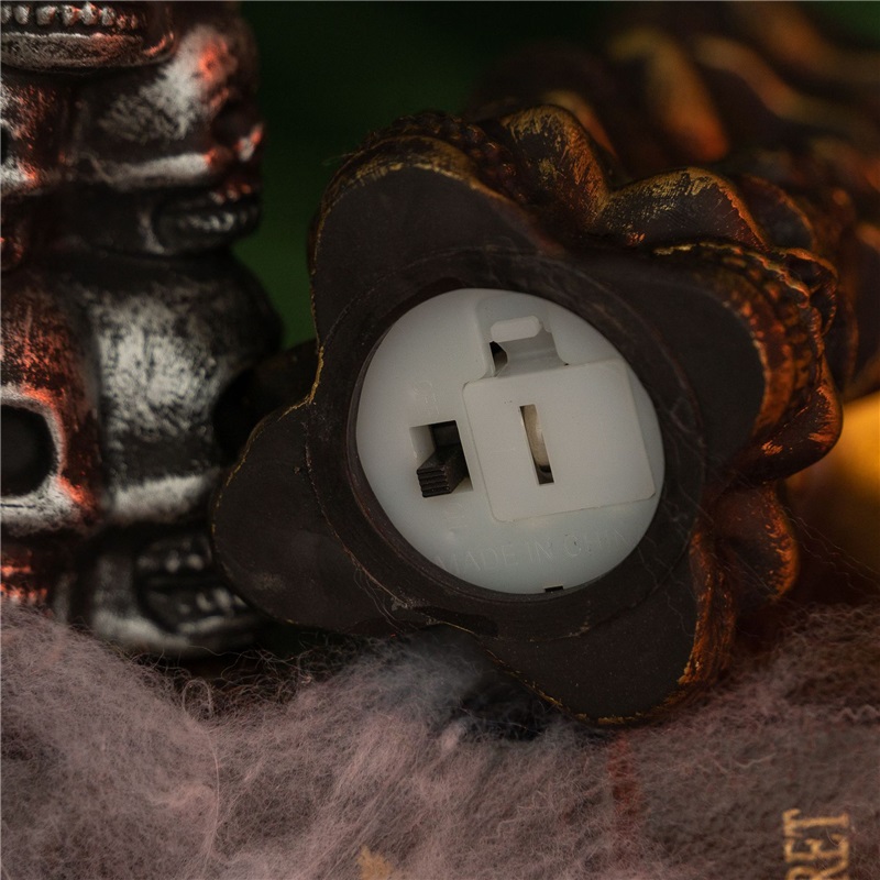 Skull Pile Candle Lights Halloween Decorations Ghost Festival Pumpkin Lamps Party Horror Atmosphere