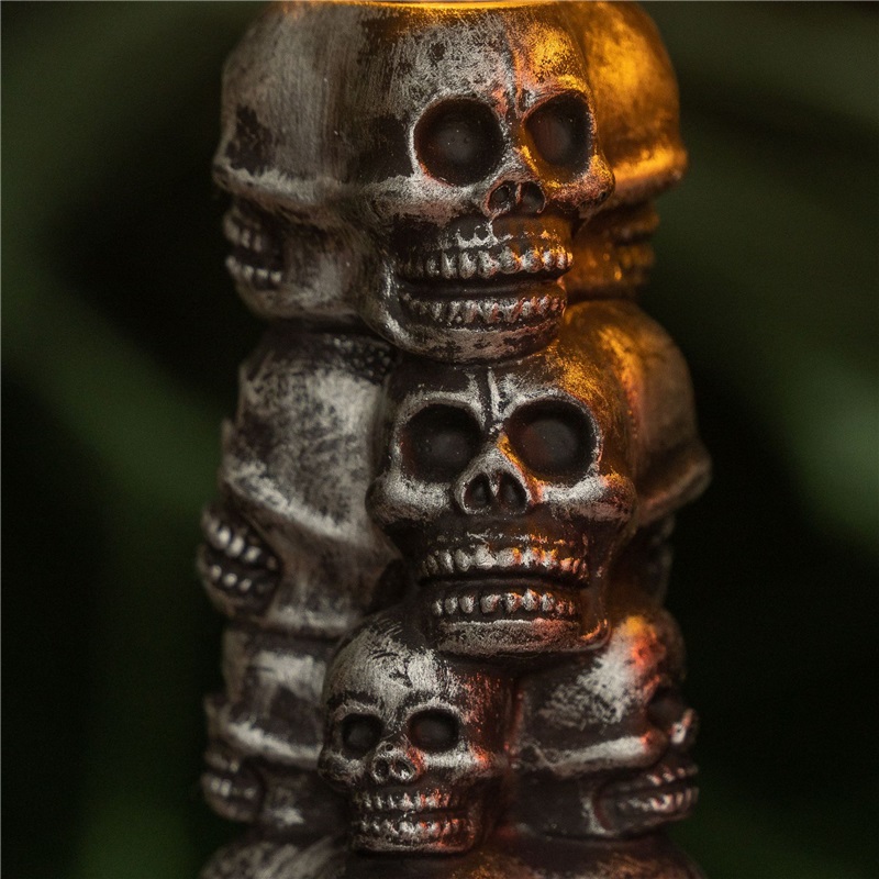 Skull Pile Candle Lights Halloween Decorations Ghost Festival Pumpkin Lamps Party Horror Atmosphere