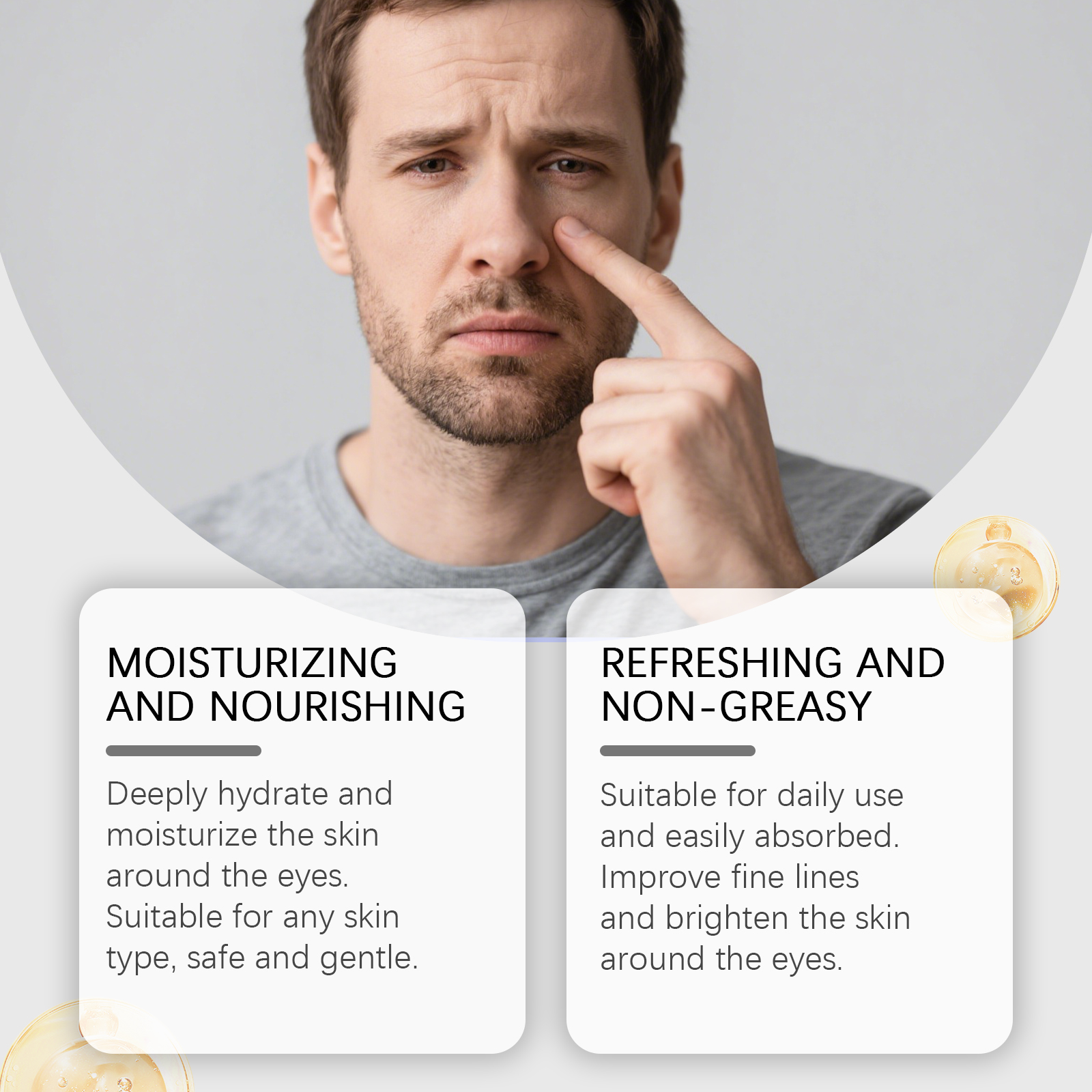 Eye Cream Mild Care Nourish Hydrate Smooth Soft Moist Daily Maintain Skin Around Eyes Smear Lotion