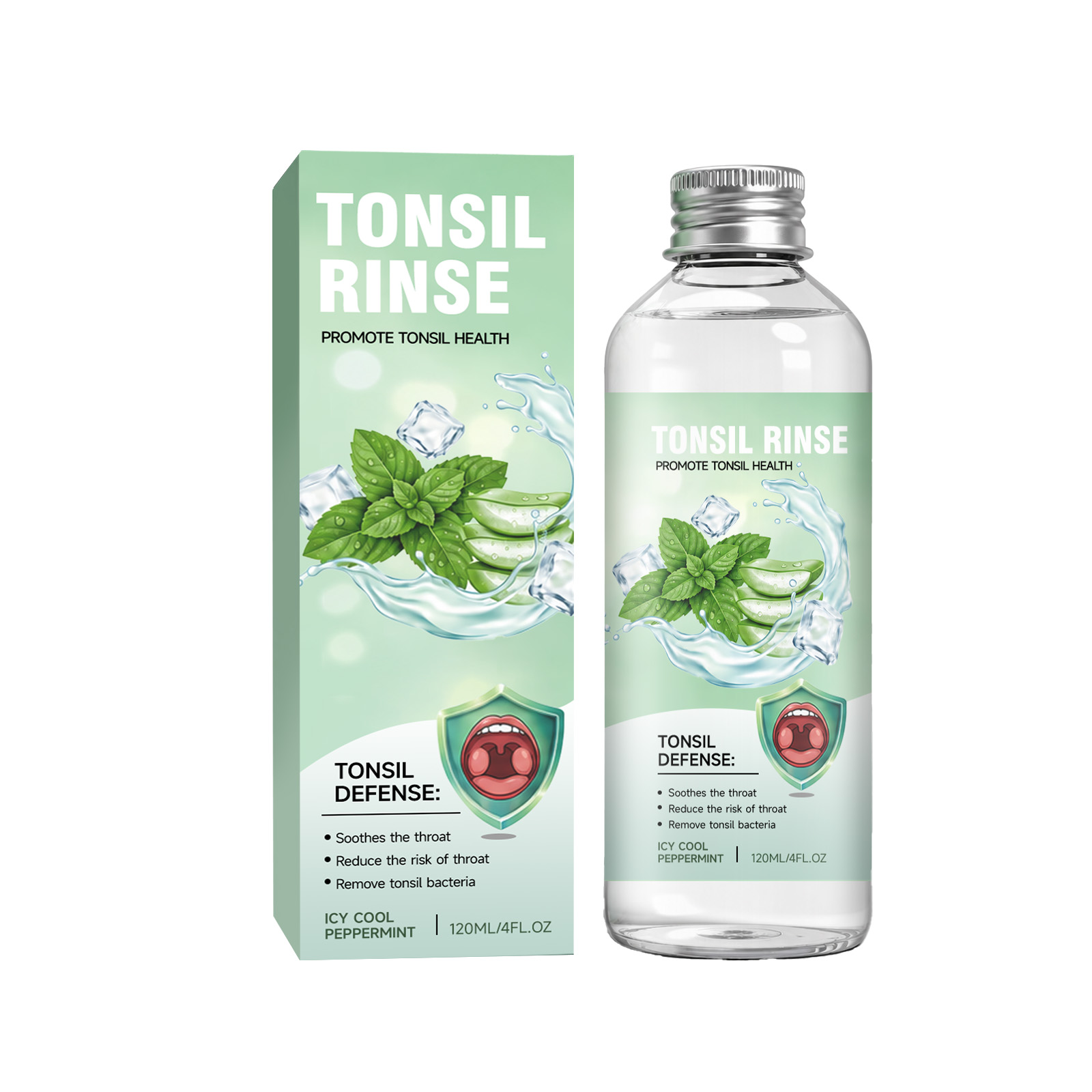 Refreshing Soothing Mouthwash Mint Cool Mild Comfortable Convenient Long Lasting Fresh Daily Oral Care Product