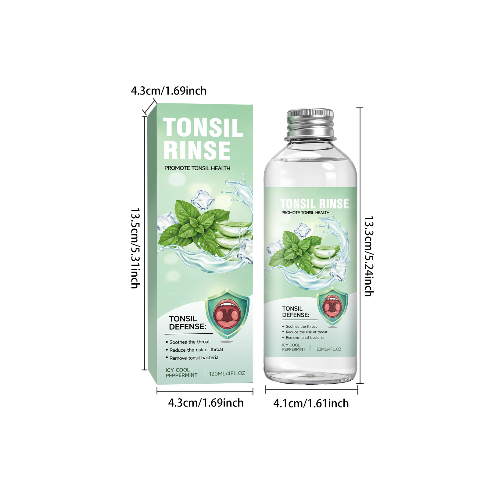 Refreshing Soothing Mouthwash Mint Cool Mild Comfortable Convenient Long Lasting Fresh Daily Oral Care Product
