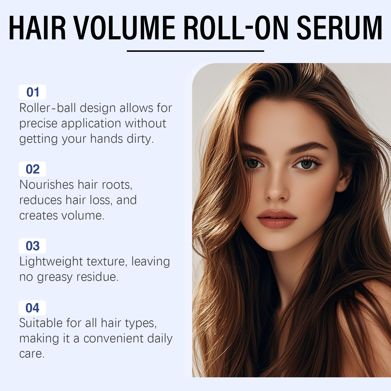 Rosemary Hair Roller Essence Nourish Scalp Plump Strengthen Hair Shiny Moisturize Care Tresses