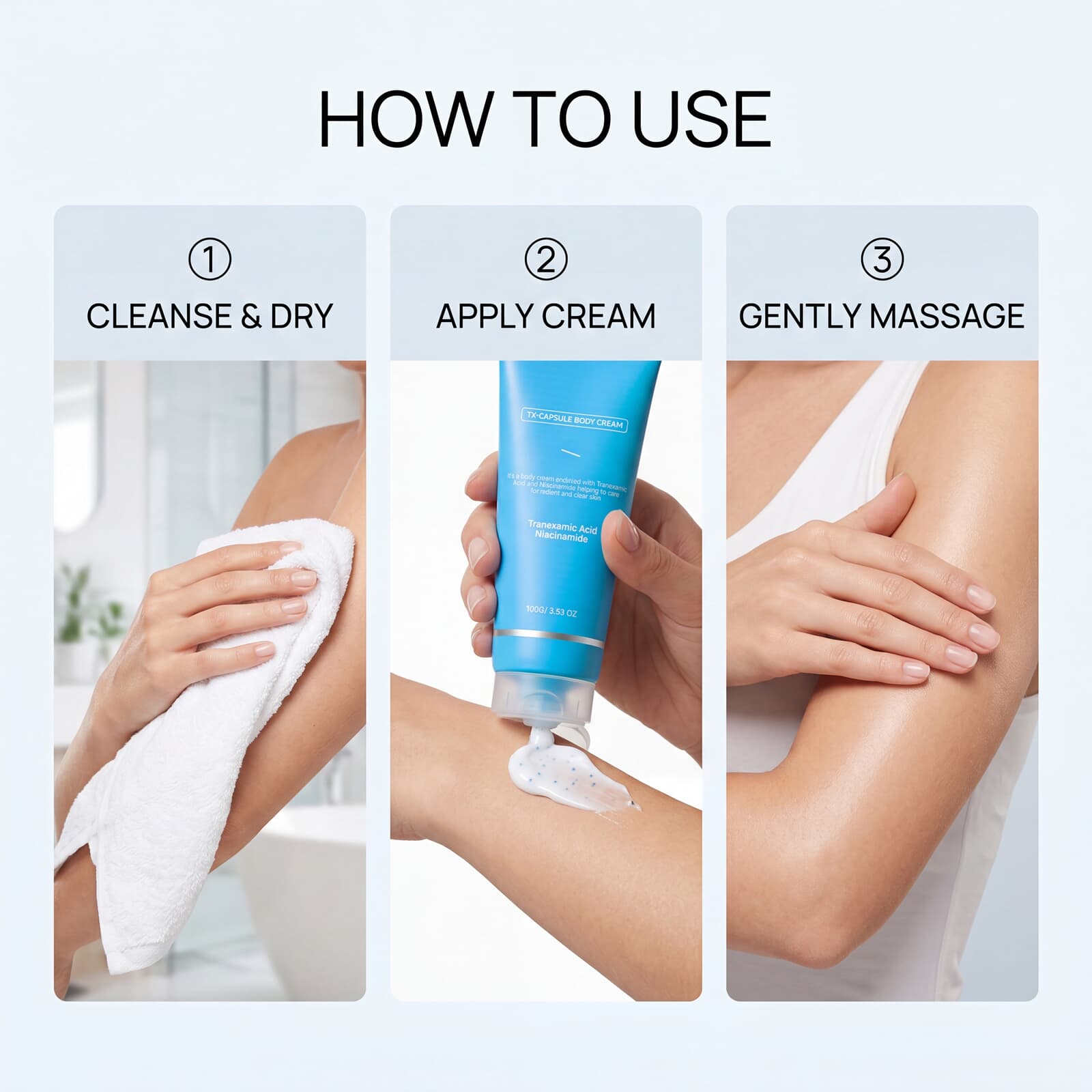 Nicotinamide Brightening Body Lotion Moisturizing Nourishing Soft Hydrating Glossy Light Texture For Skin Care Of Human Body