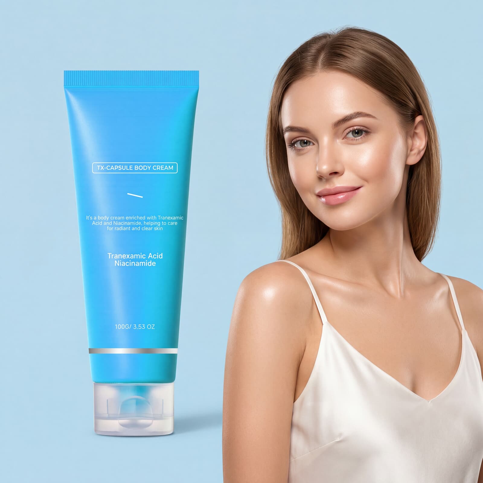 Nicotinamide Brightening Body Lotion Moisturizing Nourishing Soft Hydrating Glossy Light Texture For Skin Care Of Human Body