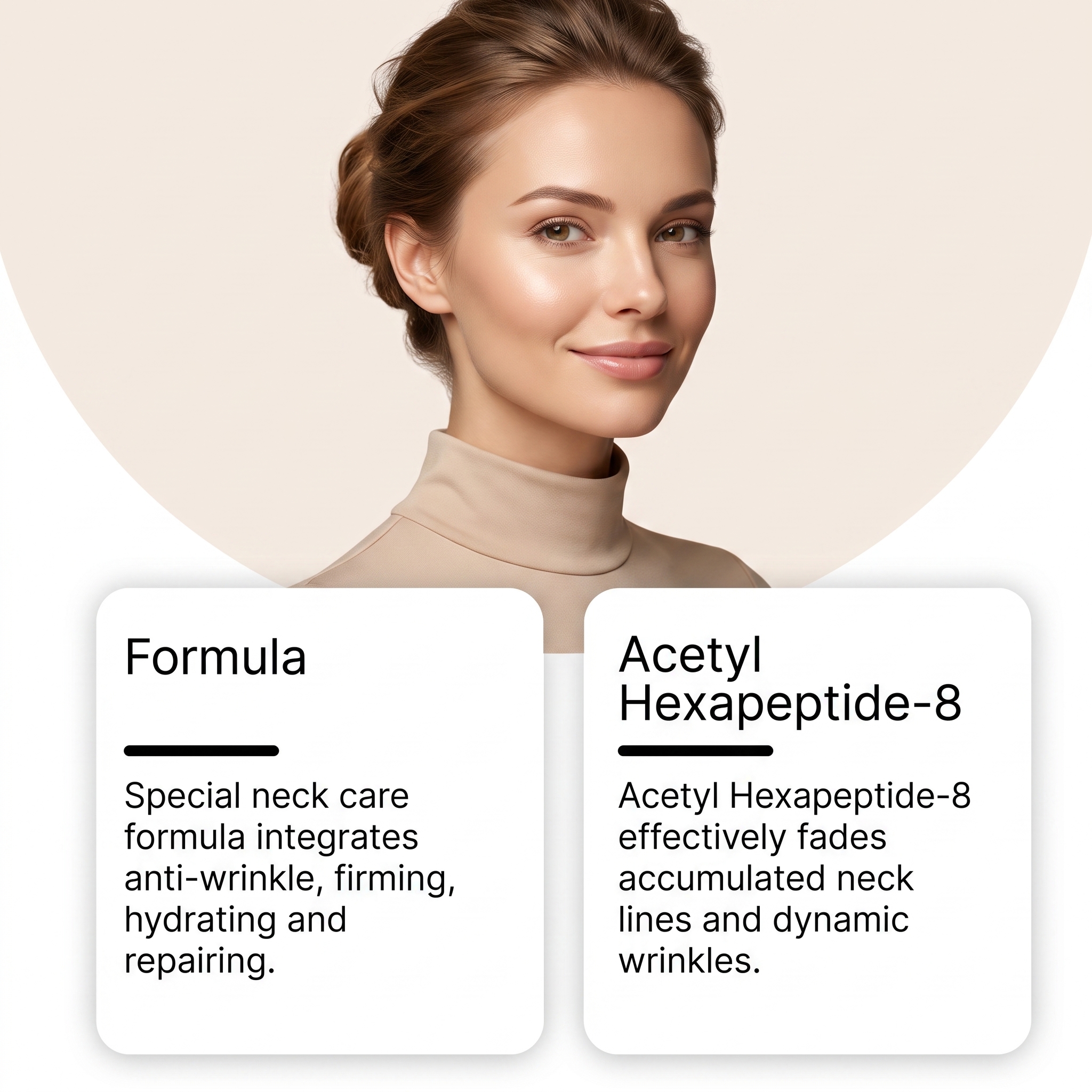 Neck Care Cream Mild Elastic Hydrating Moisturizing Smear Daily Protect Neck Contour Skin