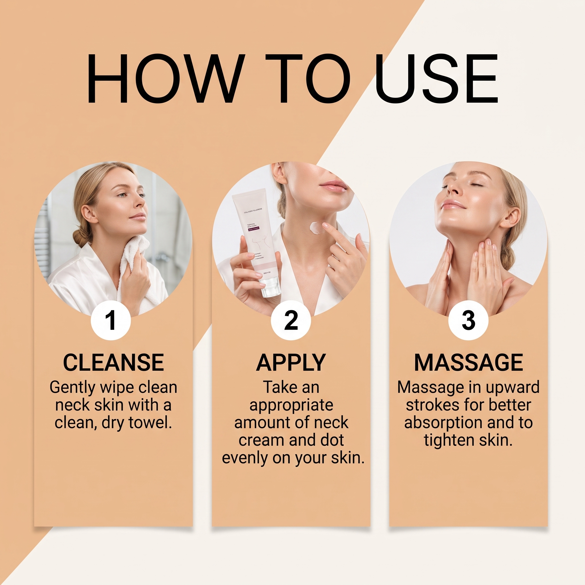 Neck Care Cream Mild Elastic Hydrating Moisturizing Smear Daily Protect Neck Contour Skin