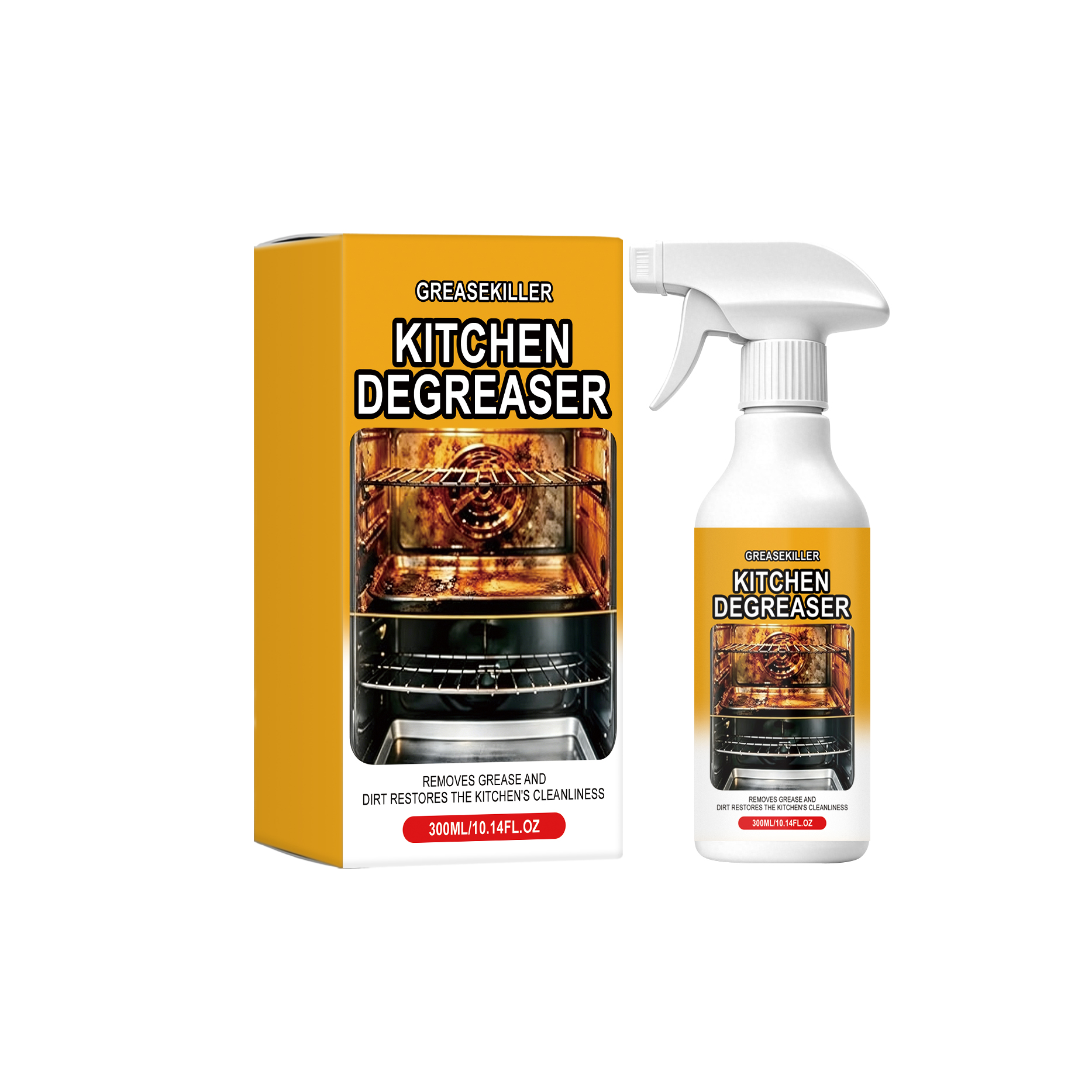 Kitchen Grease Cleaner Daily Household Purifying Stove Range Hood Tile Multi Surface Cleansing