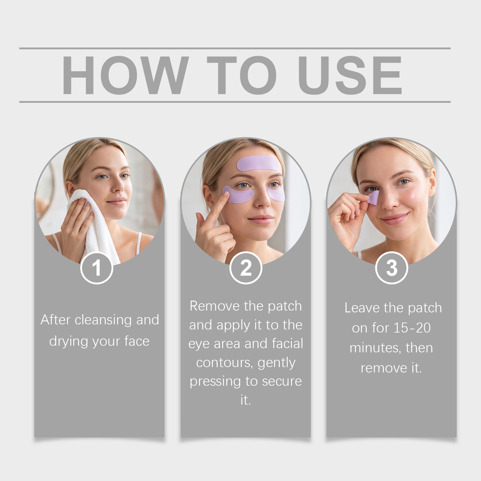 Purple Facial Care Patch For Daily Skin Repair And Gentle Complexion Nourishing Treatment