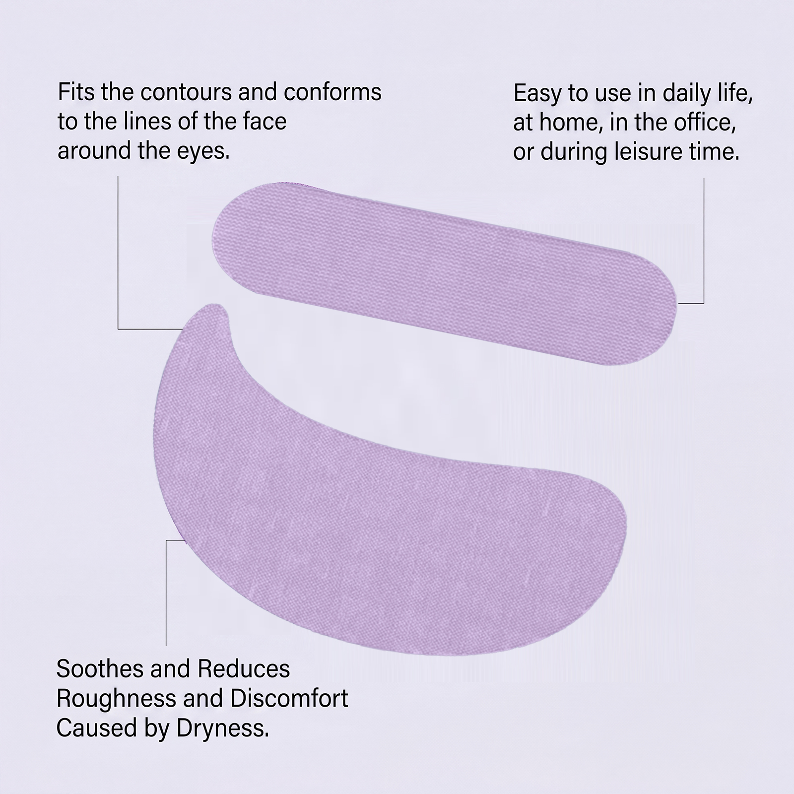 Purple Facial Care Patch For Daily Skin Repair And Gentle Complexion Nourishing Treatment