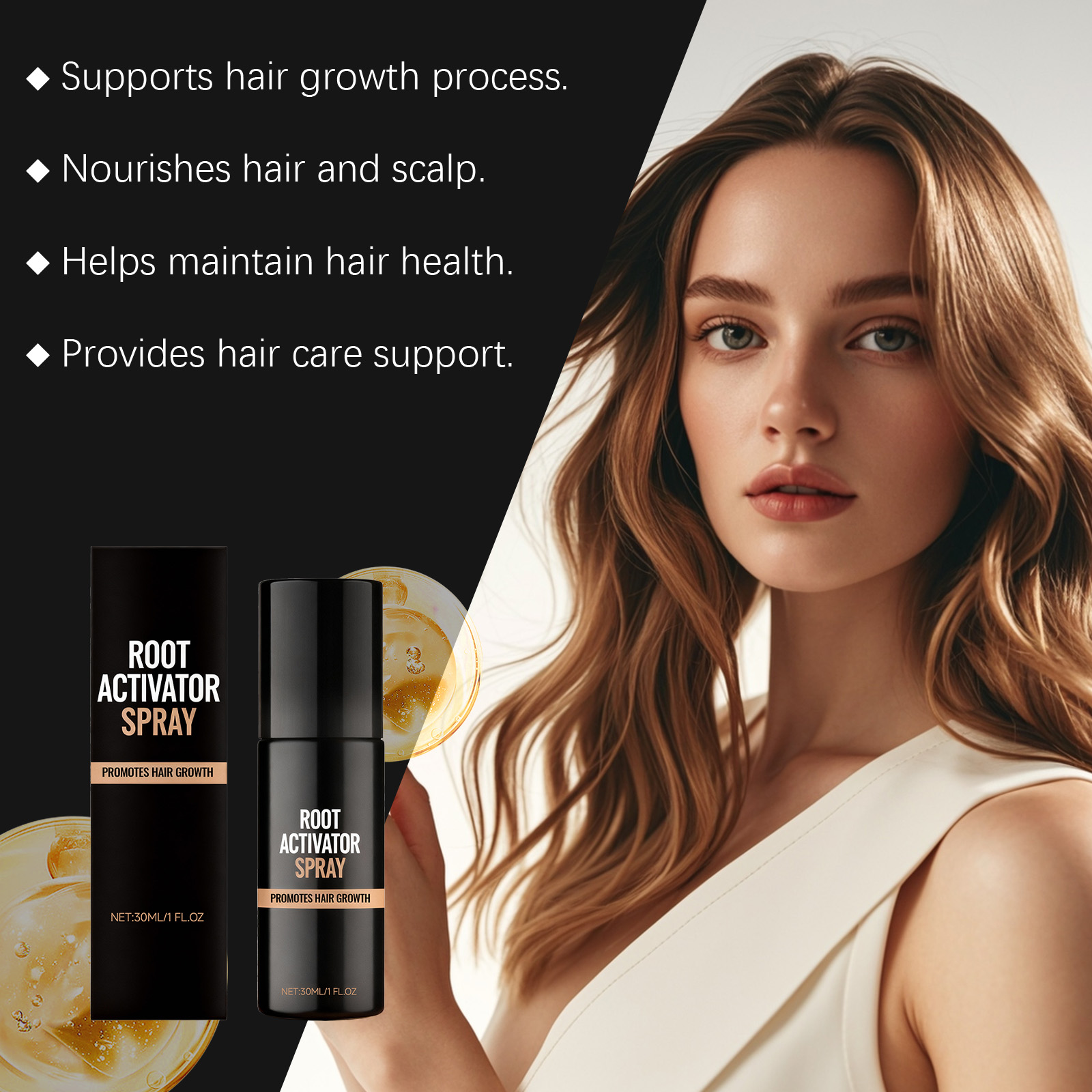 Hair Spray With Polygonum Multiflorum Root Extract Mild Daily Hair Care For Scalp Spray And Massage