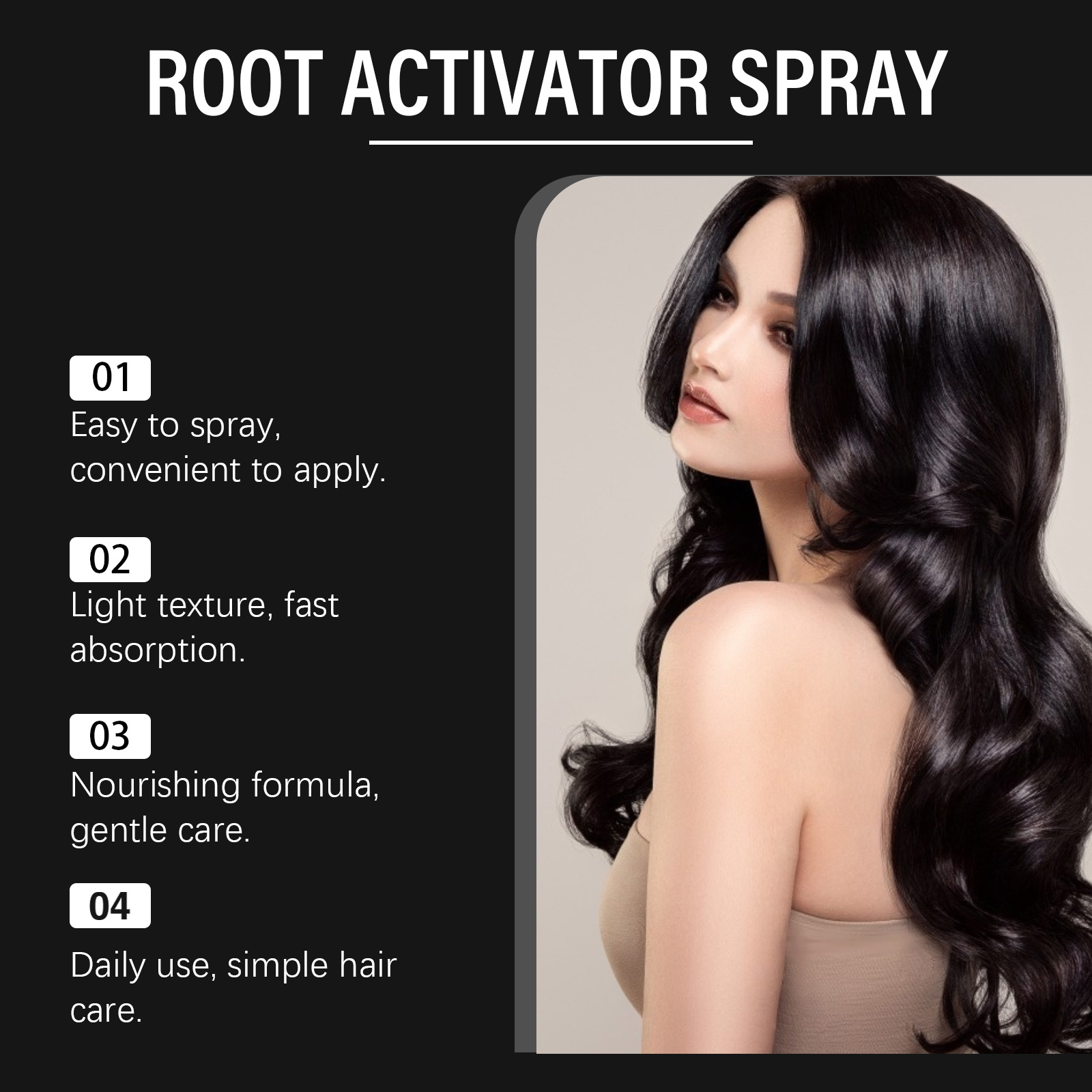 Hair Spray With Polygonum Multiflorum Root Extract Mild Daily Hair Care For Scalp Spray And Massage