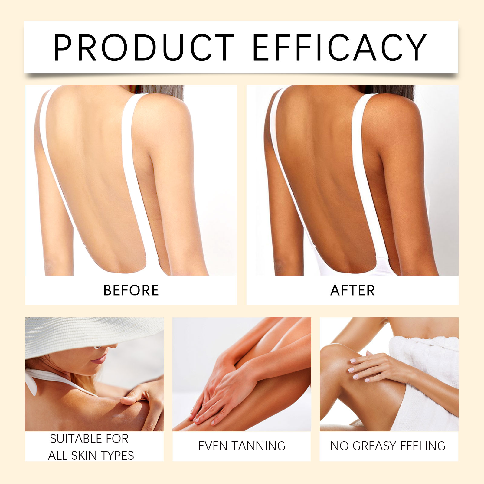 Tanning Care Patch Thin Breathable Skin Fitting Soft Mild Even Skin Tone Summer Outdoor Sunproof