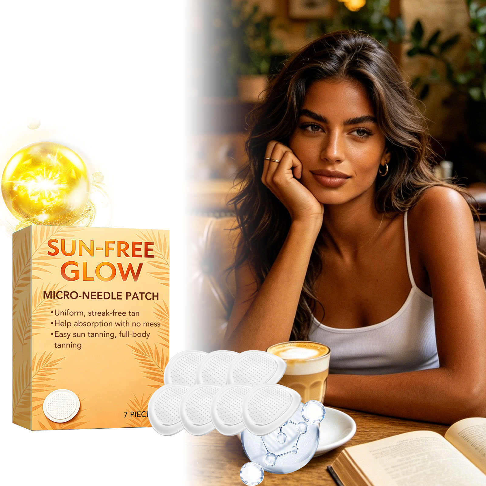 Tanning Care Patch Thin Breathable Skin Fitting Soft Mild Even Skin Tone Summer Outdoor Sunproof