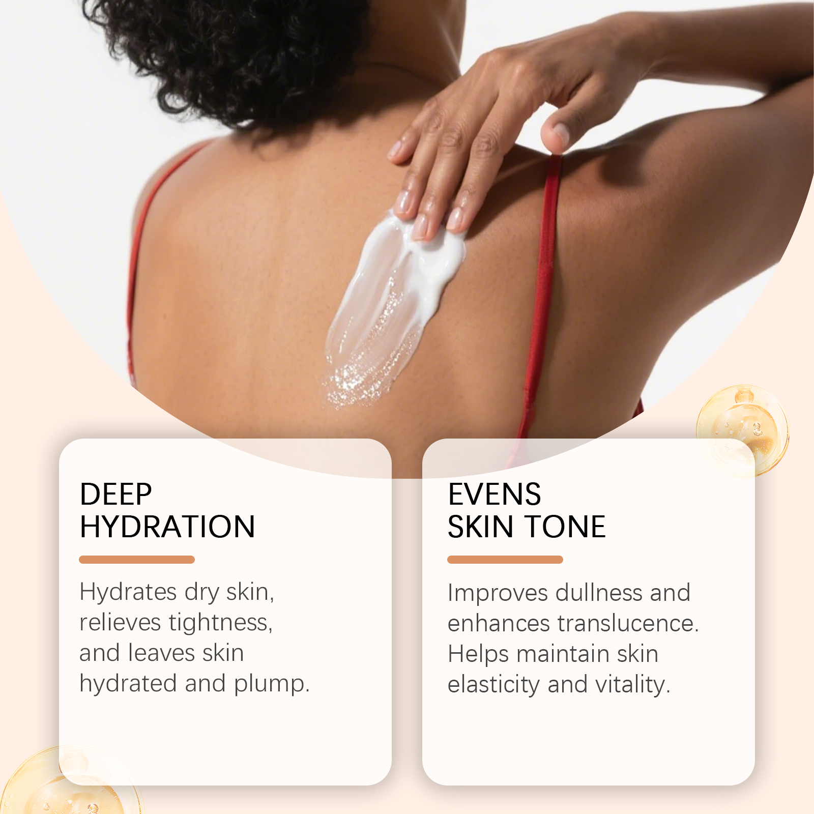 Skin Body Lotion Moisturizing Nourishing Hydrating Coarse Soft Refreshing Daily Skincare Body Skin