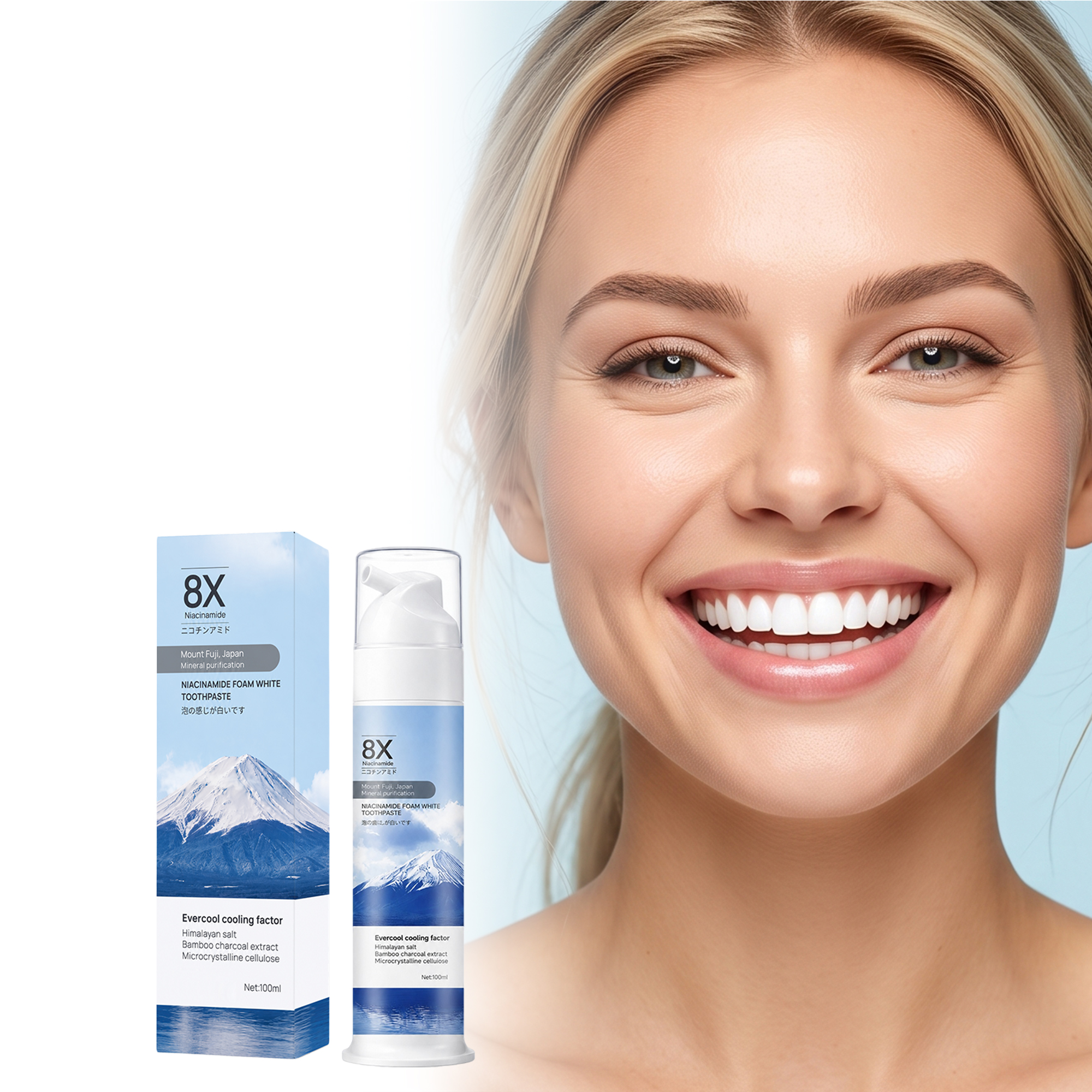 Nicotinamide Toothpaste Dense Foam Gentle Cleansing Refreshing Comfort Fresh Daily Oral Teeth Care