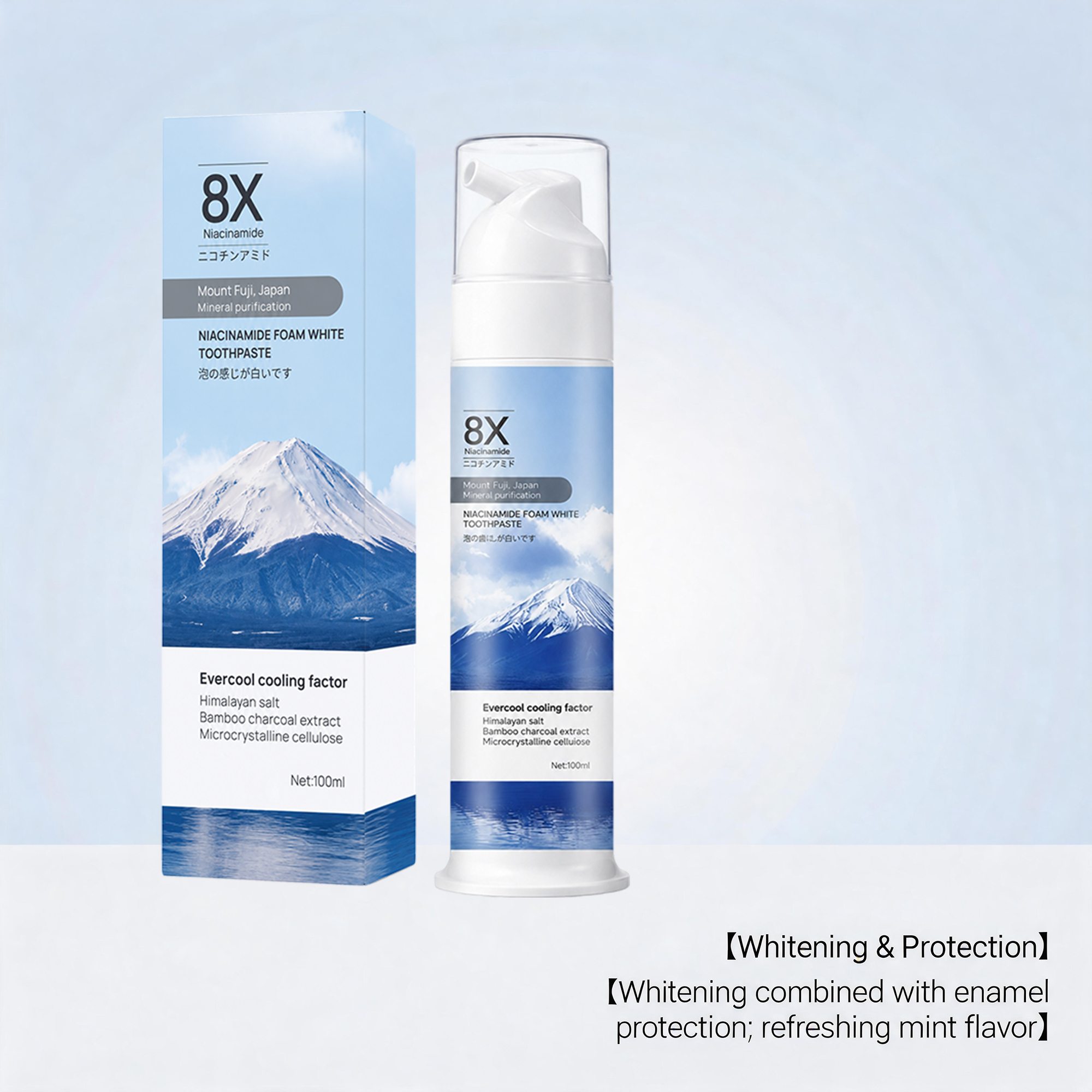 Nicotinamide Toothpaste Dense Foam Gentle Cleansing Refreshing Comfort Fresh Daily Oral Teeth Care