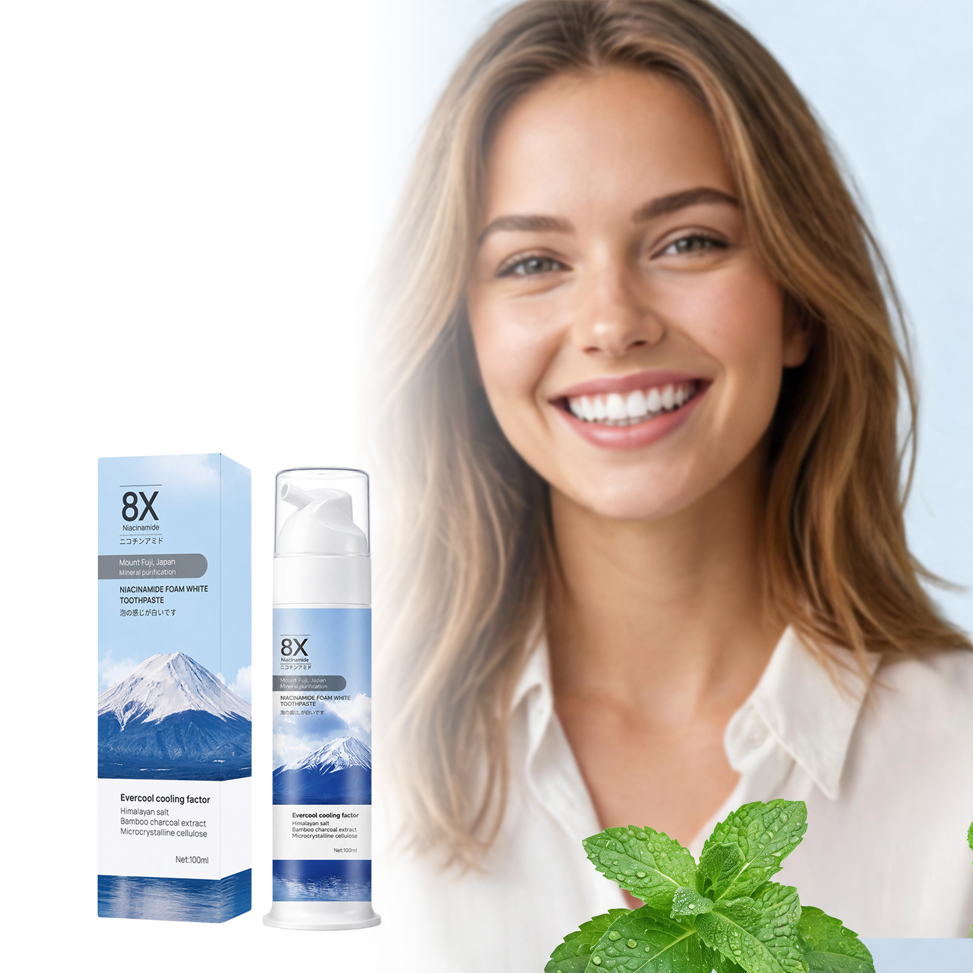 Nicotinamide Toothpaste Dense Foam Gentle Cleansing Refreshing Comfort Fresh Daily Oral Teeth Care
