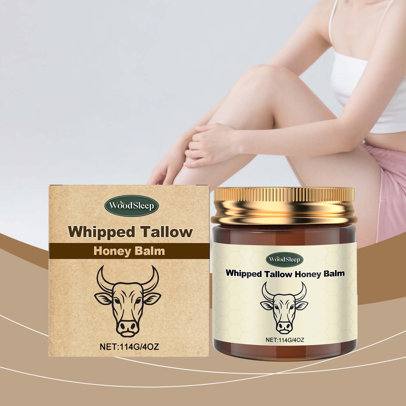 Shea Butter Honey Moisturizing Cream Nourishes Skin Light Non Sticky Silky Hydrating Body Lotion