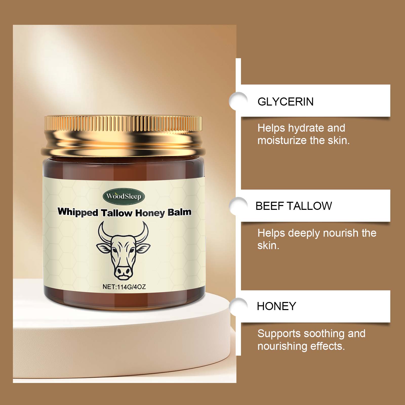 Shea Butter Honey Moisturizing Cream Nourishes Skin Light Non Sticky Silky Hydrating Body Lotion