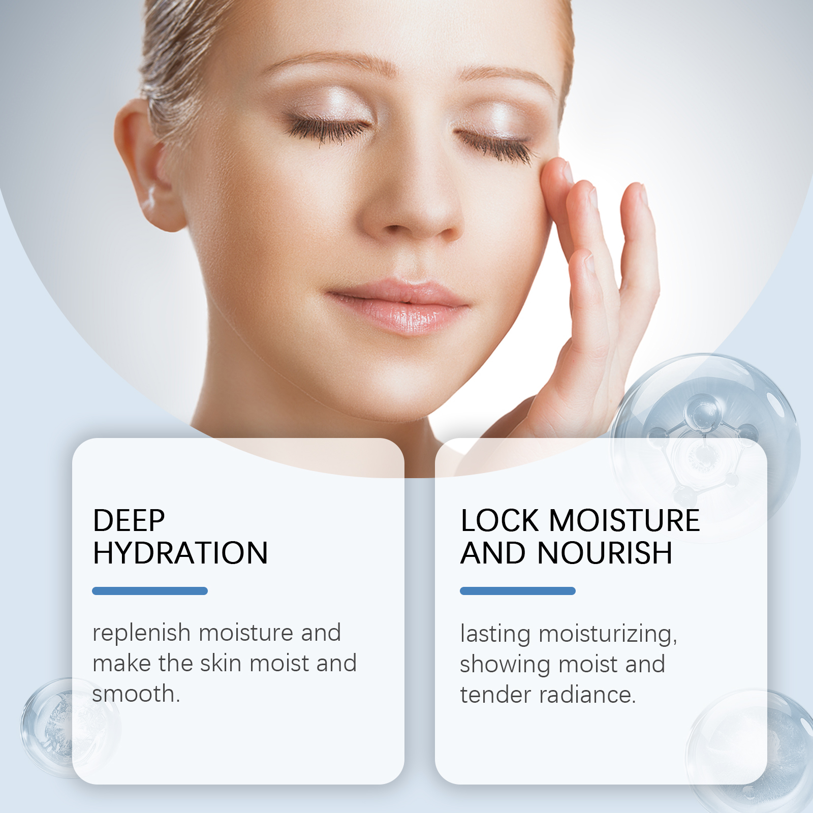 Hyaluronic Acid Moisturizing Smear Mask Hydrate Moisturize Reduce Lines Firm Soft Mild Nourish Skin Care