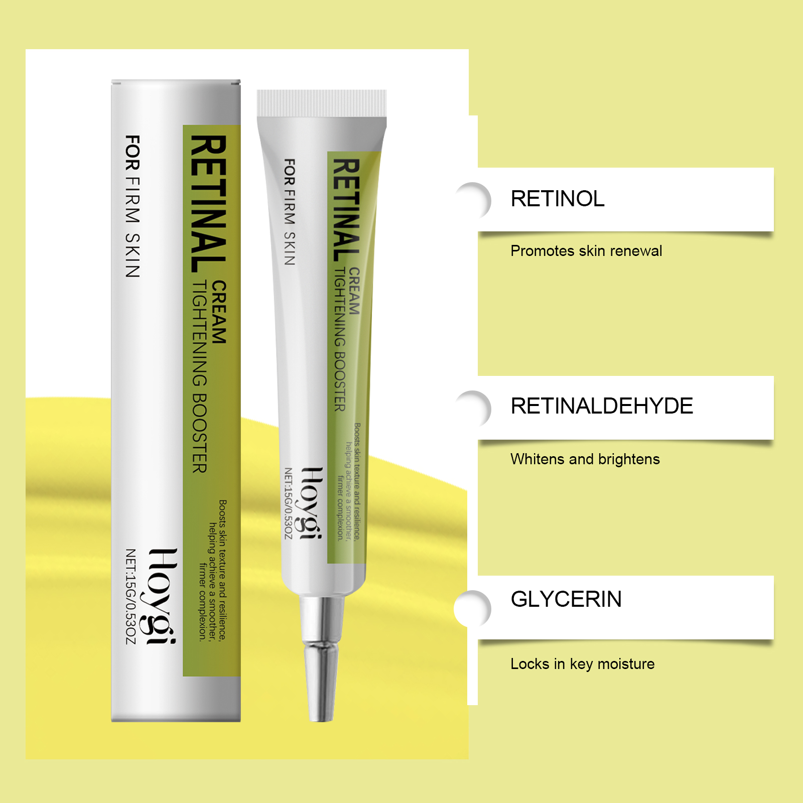 Retinol Firming Eye Cream Gentle Care Nourish Elastic Moisturize Delicate Eye Skin Care
