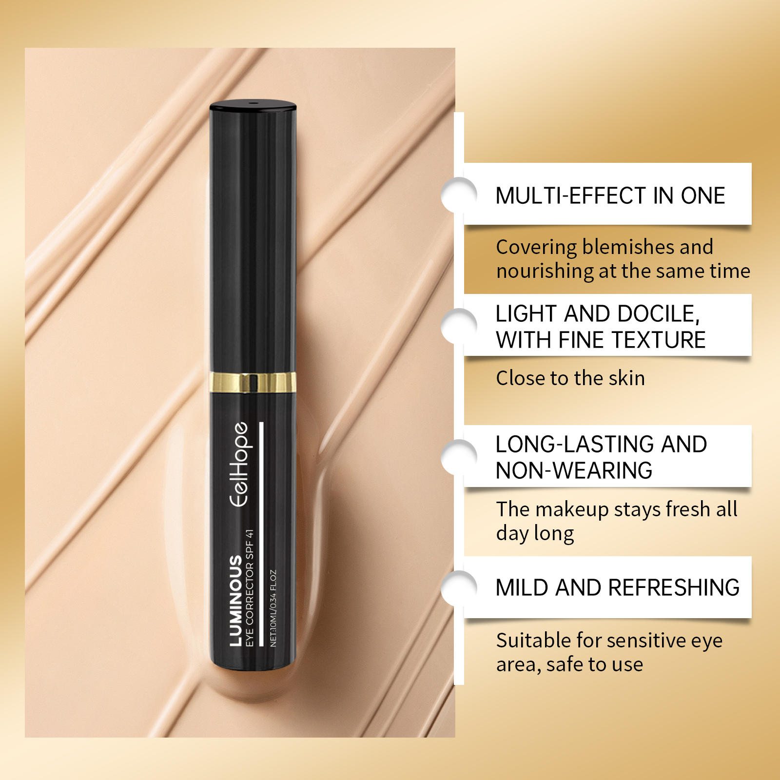 Dark Circle Concealer Cream Moisturizing Nourishing Light Revitalizing Eye Conceal Daily Cover Dark Circles