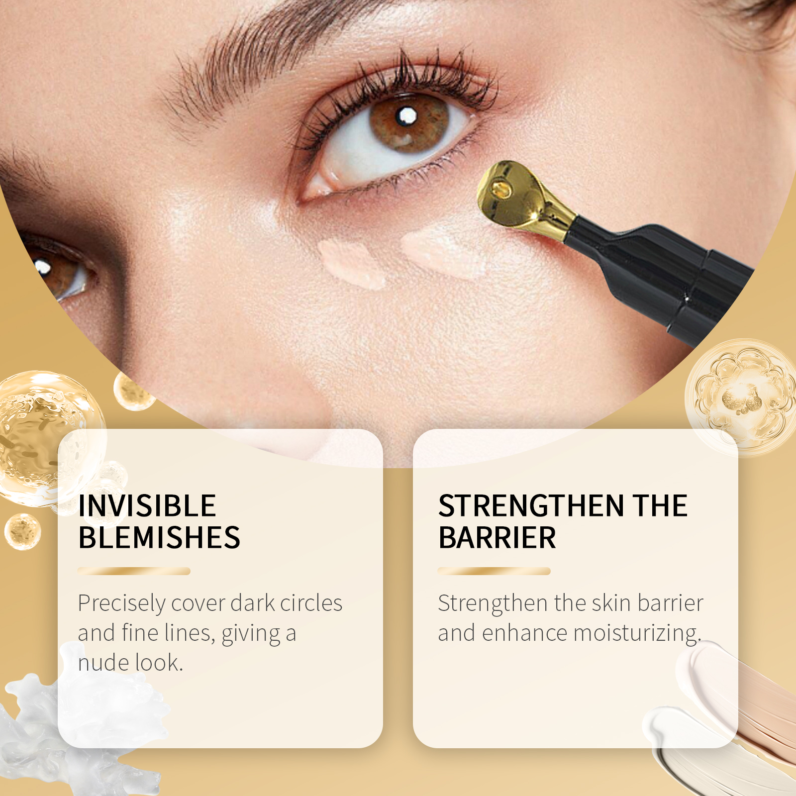 Dark Circle Concealer Cream Moisturizing Nourishing Light Revitalizing Eye Conceal Daily Cover Dark Circles