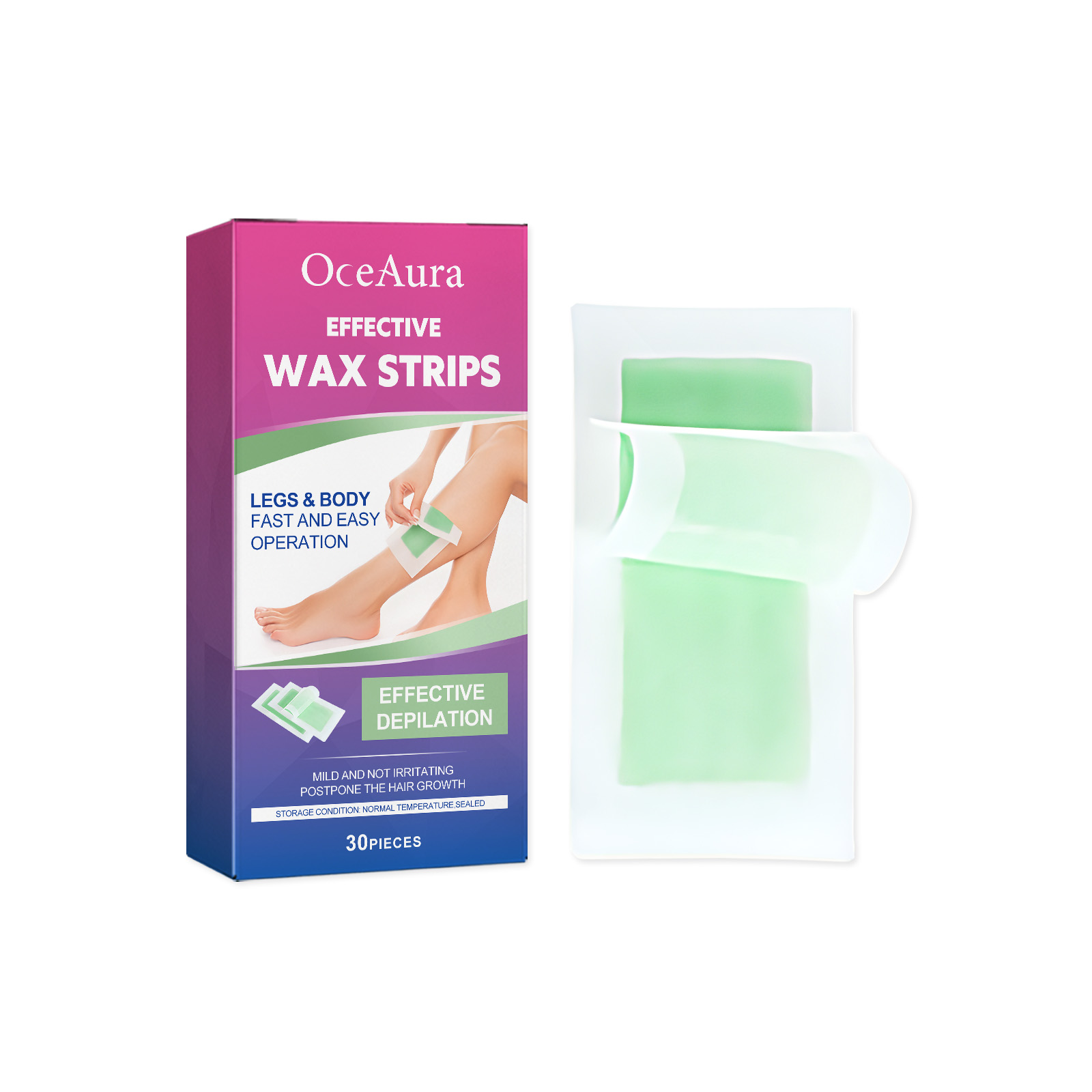 (Citrus Scent) Scented Hair Removal Wax Strips Series Gentle Moisturizing Refreshing Smooth Skin Body Depilatory Bars