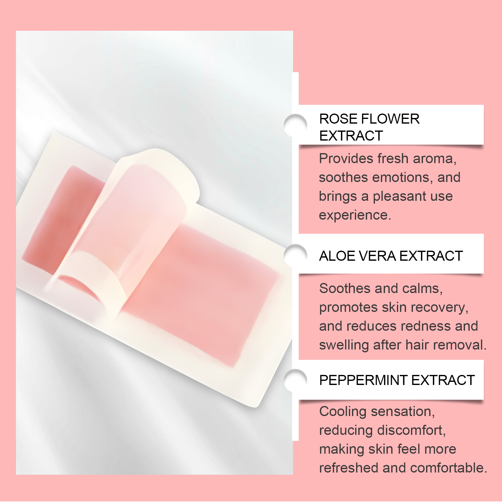 (Citrus Scent) Scented Hair Removal Wax Strips Series Gentle Moisturizing Refreshing Smooth Skin Body Depilatory Bars