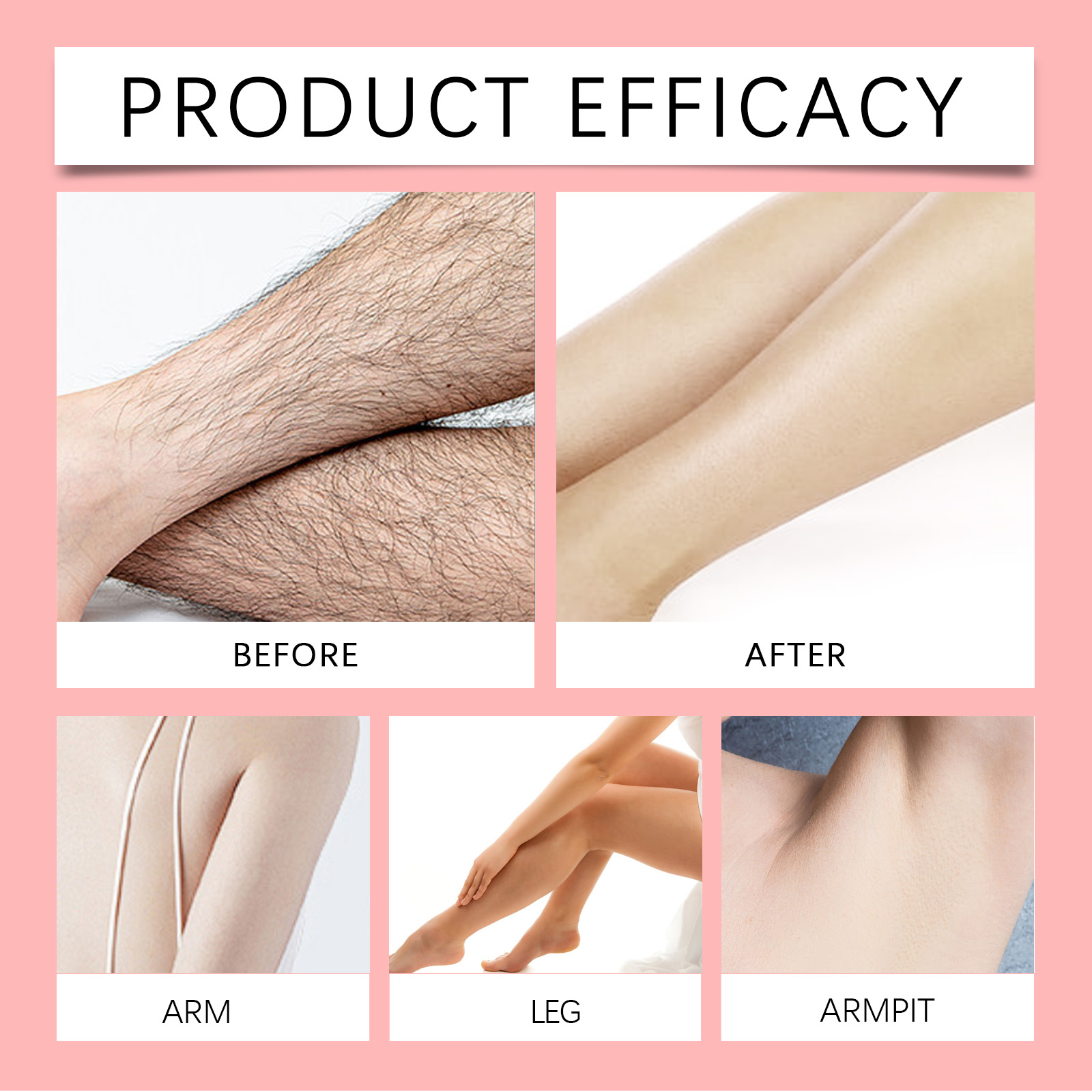 (Citrus Scent) Scented Hair Removal Wax Strips Series Gentle Moisturizing Refreshing Smooth Skin Body Depilatory Bars