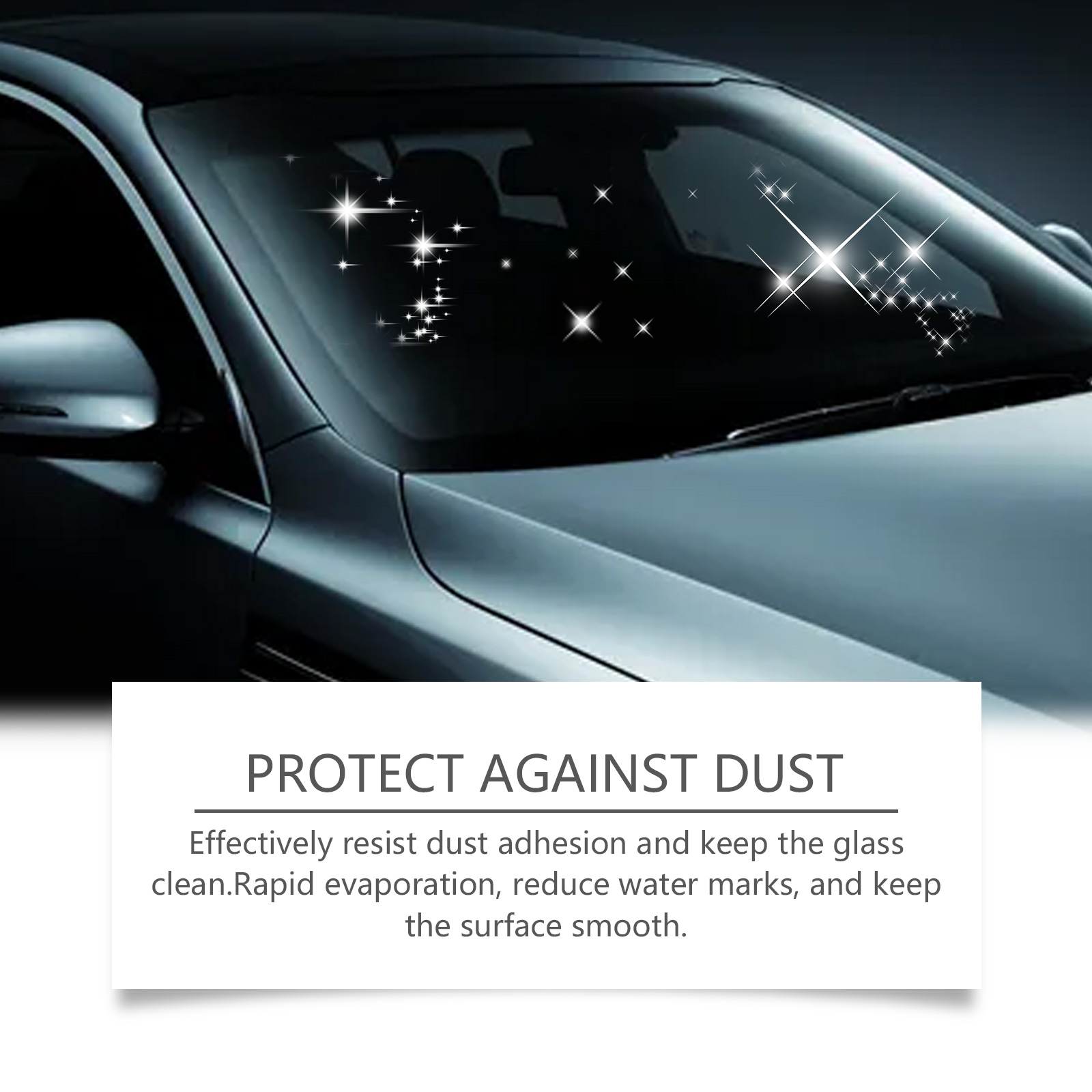 Car Window Crystal Clear Glass Cleaner Set Rainproof Decontamination Cleaning Window Glass Brush