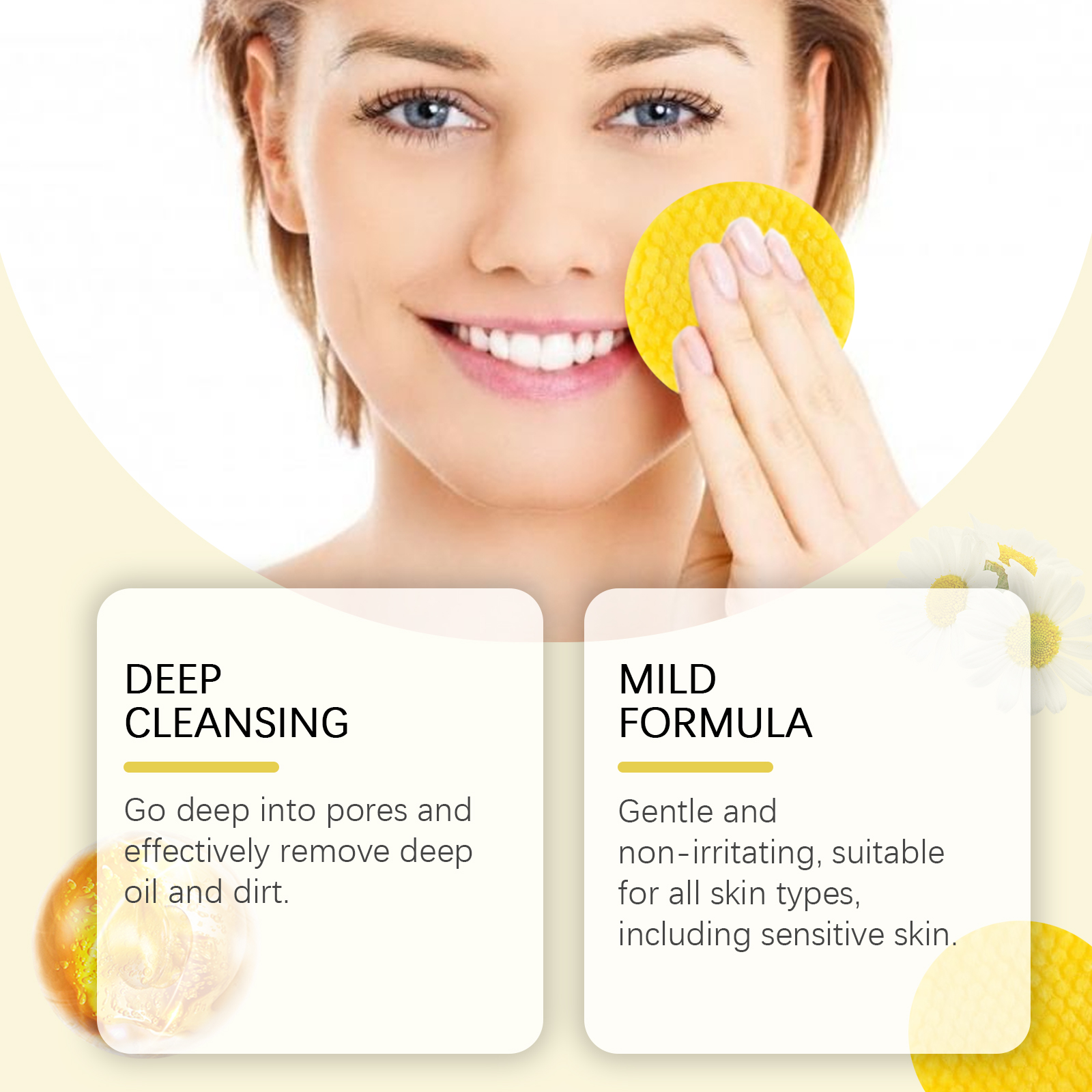 Turmeric Kojic Acid Cleansing Pads Daily Facial Gentle Cleansing Nourishing Brightening Skin Care