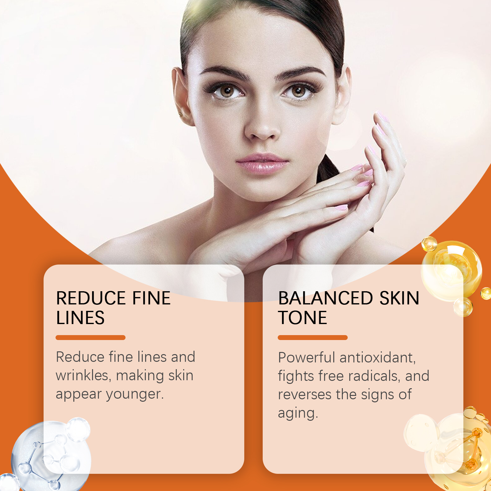 Vitamin C Facial Serum Moisturizing Hydrating Nourishing Brightening Smoothing Skin Essence Liquid