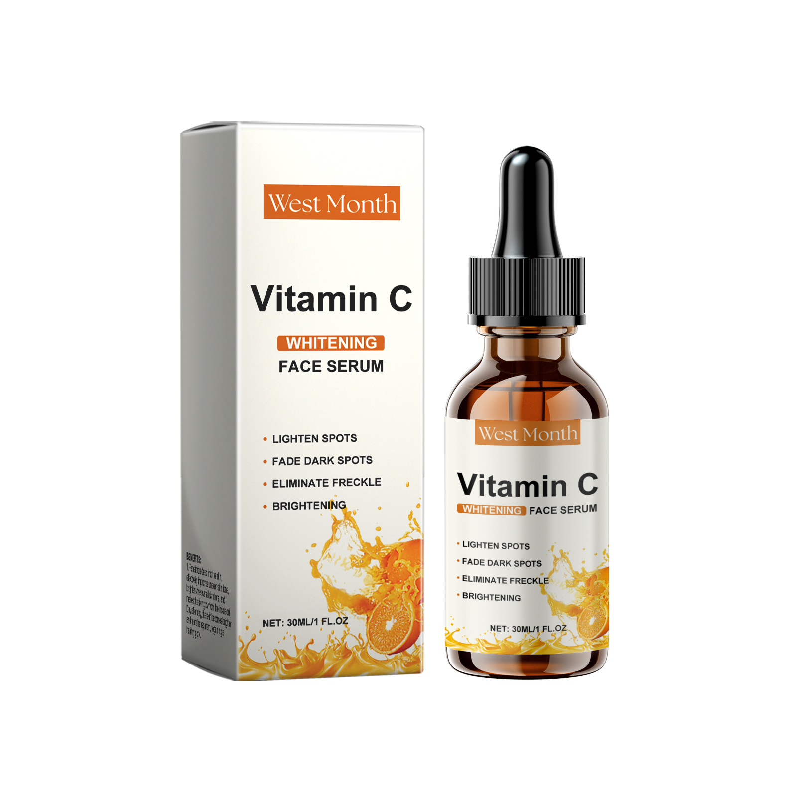 Vitamin C Facial Serum Moisturizing Hydrating Nourishing Brightening Smoothing Skin Essence Liquid
