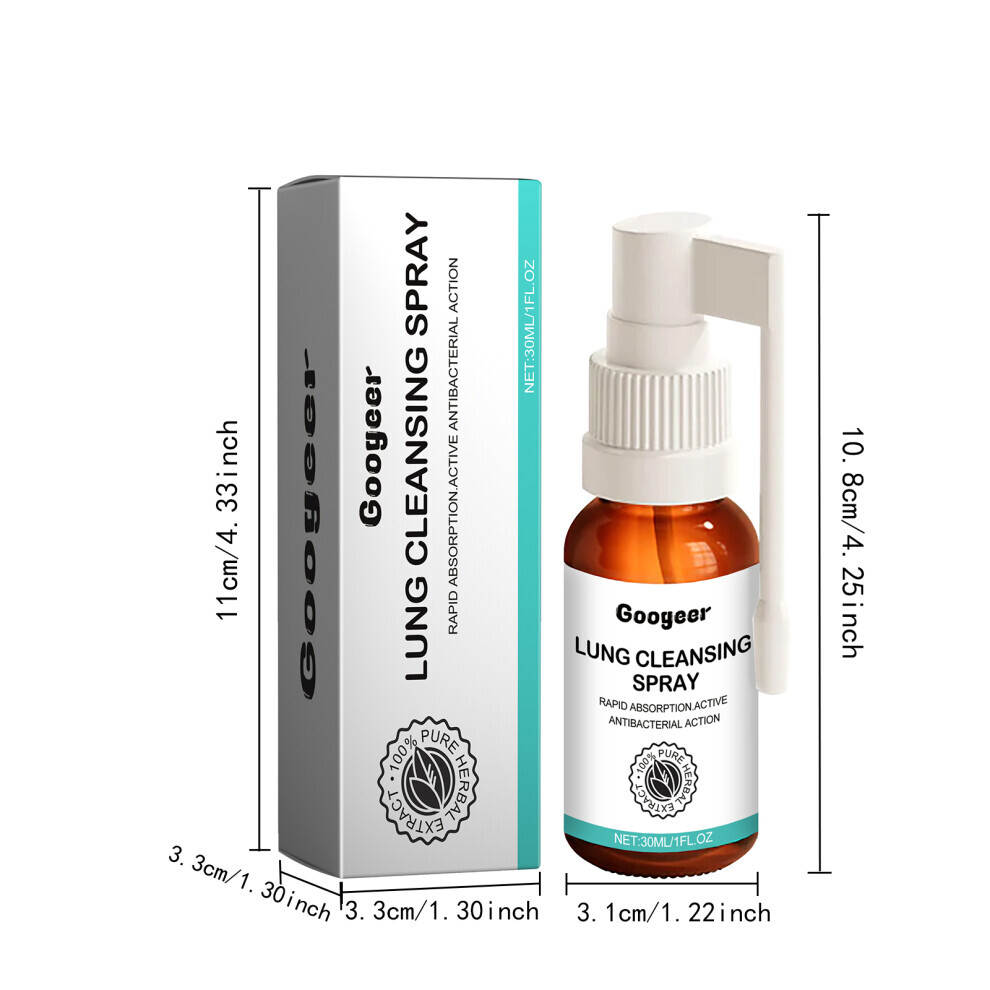 Lung Cleansing Spray for Dry Itchy Throat Cough Relief