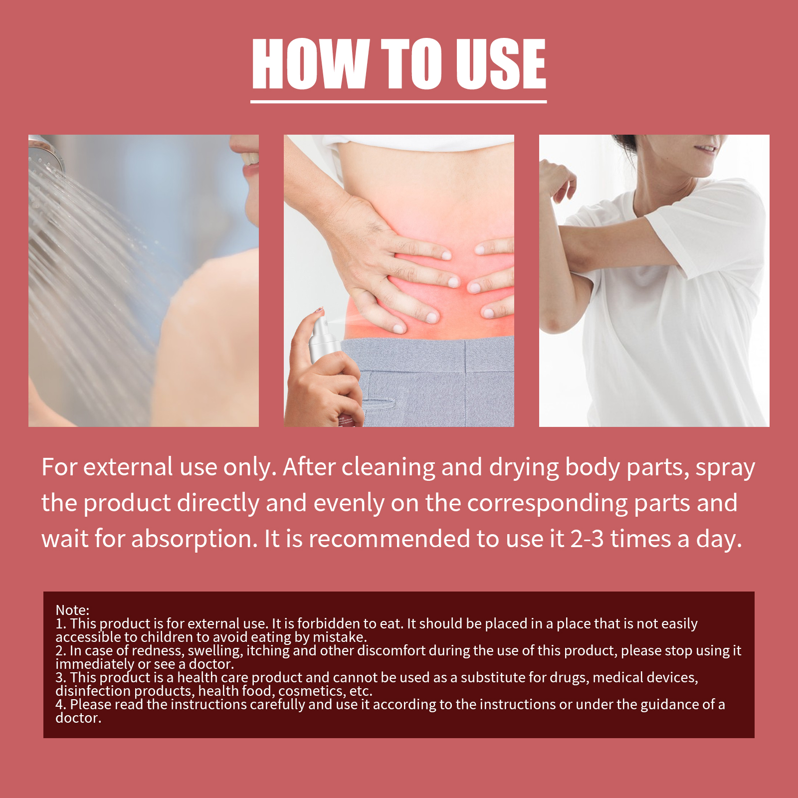 Cooling Gel Spray For Lumbar Knee Heel Discomfort Relief Joint Care Daily Soothing Spray 60ml