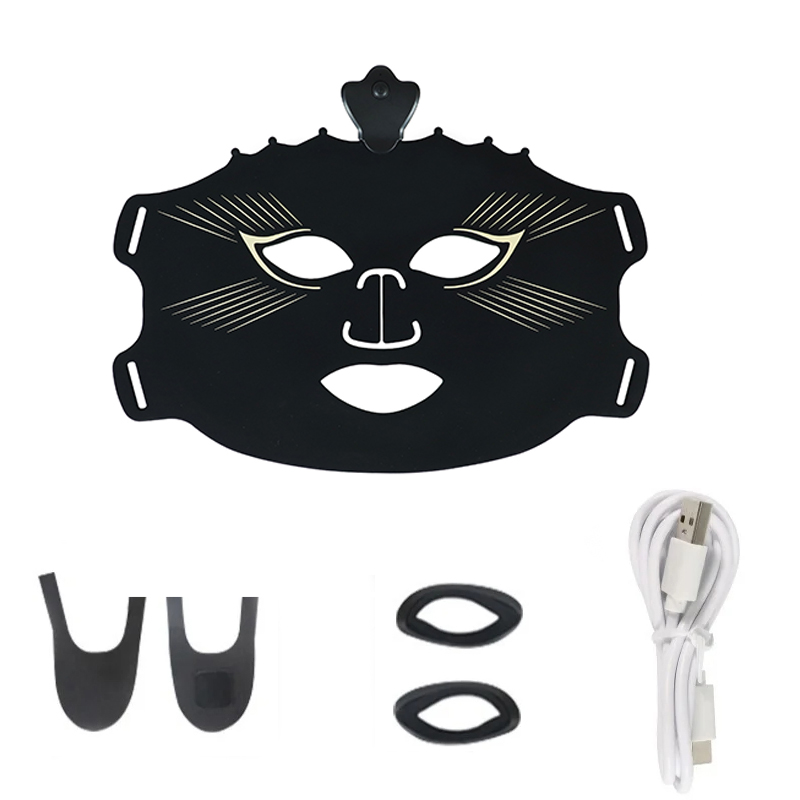 Wireless LED Facial Mask 7 Colors Photon Red Light Therapy Mask Beauty Masks For Skin Rejuvenation Tightening Lifting Anti-aging Beauty Whitening Home
