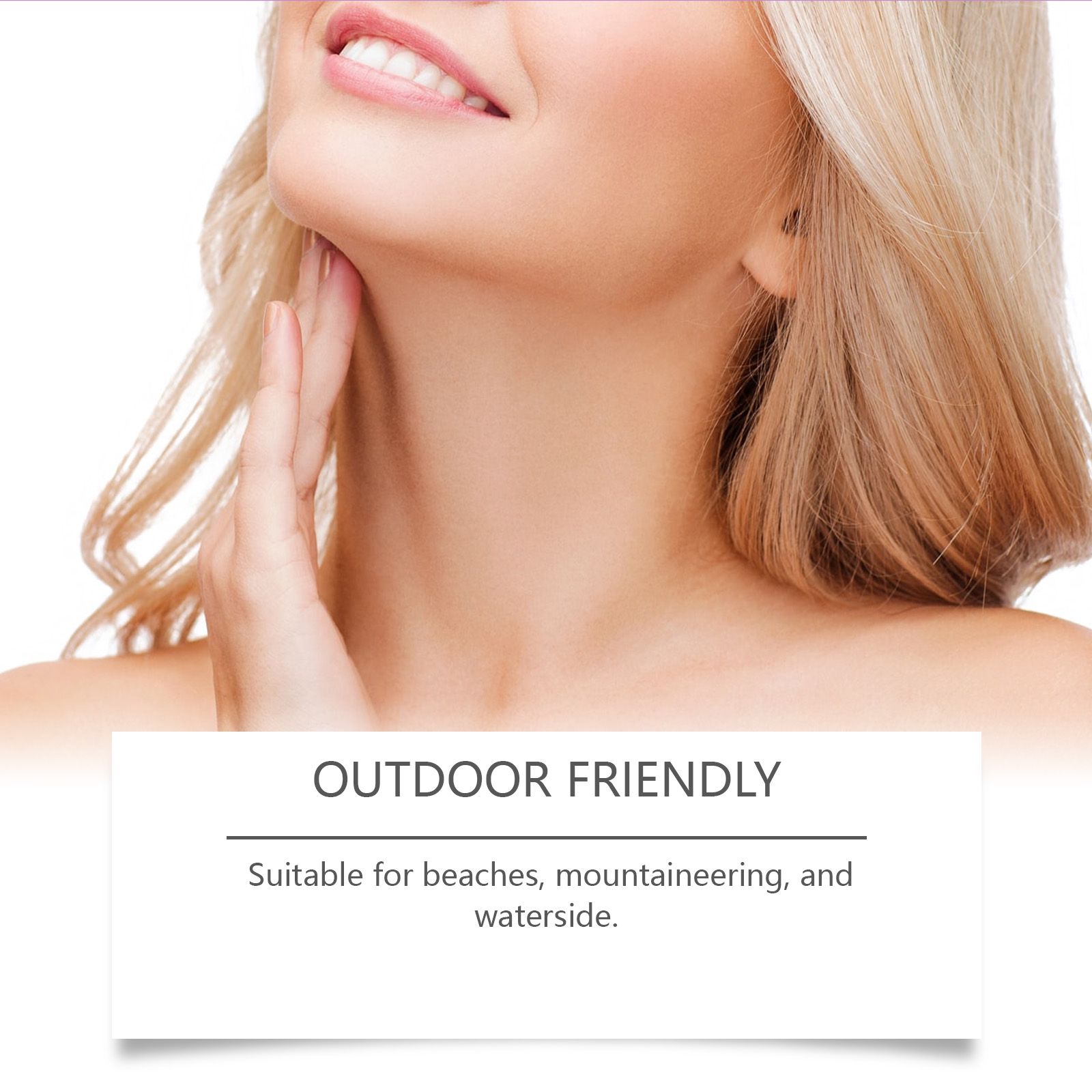 Waterproof Protection Spray Lightweight Portable Physical Shield Moisturizing For Face And Body 100ml
