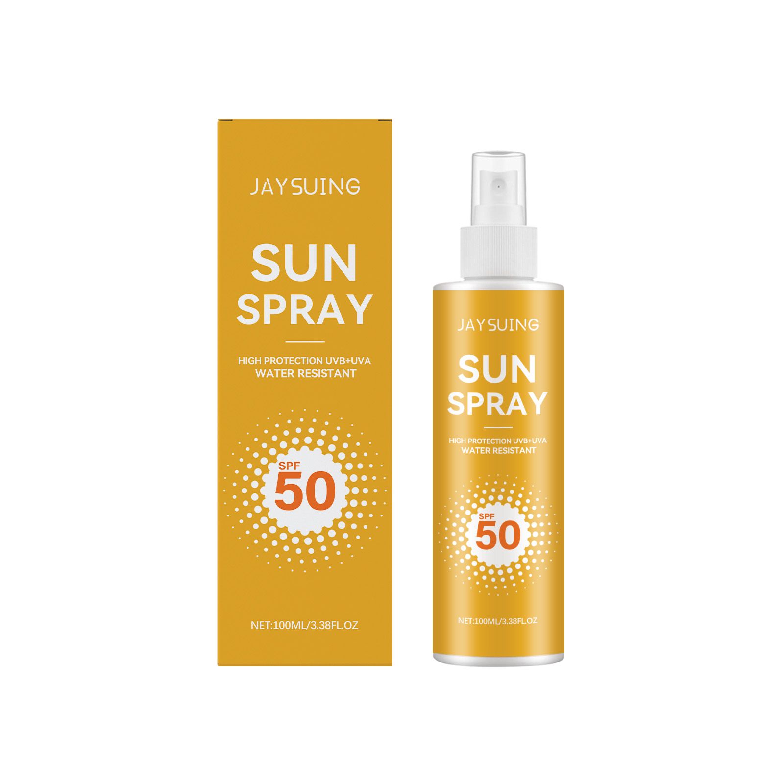 Waterproof Protection Spray Lightweight Portable Physical Shield Moisturizing For Face And Body 100ml