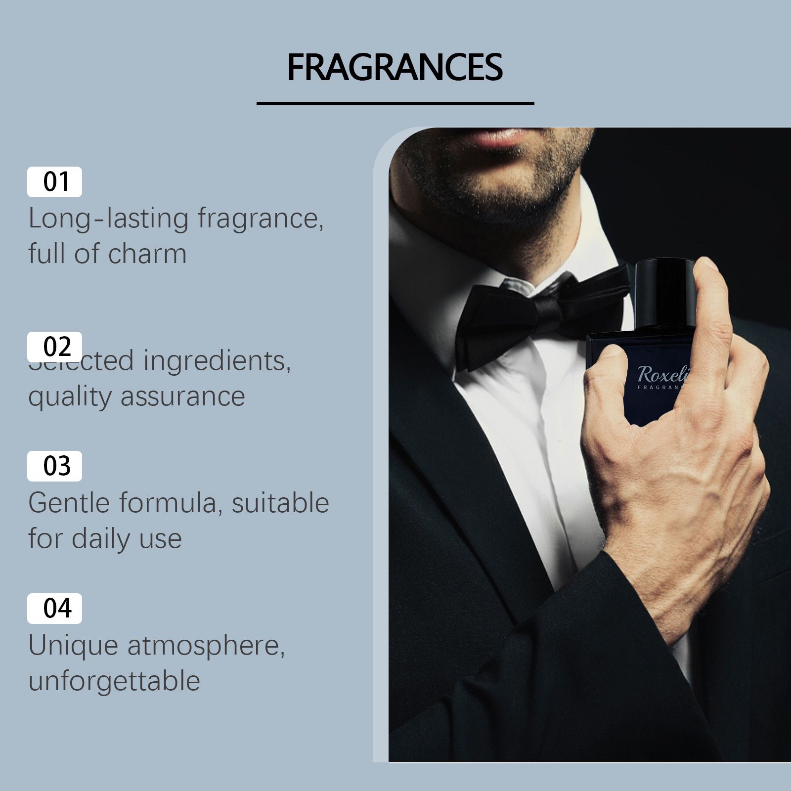 Men Charm Perfume Rosemary Sandalwood Fresh Long Lasting For Daily Wear And Dates