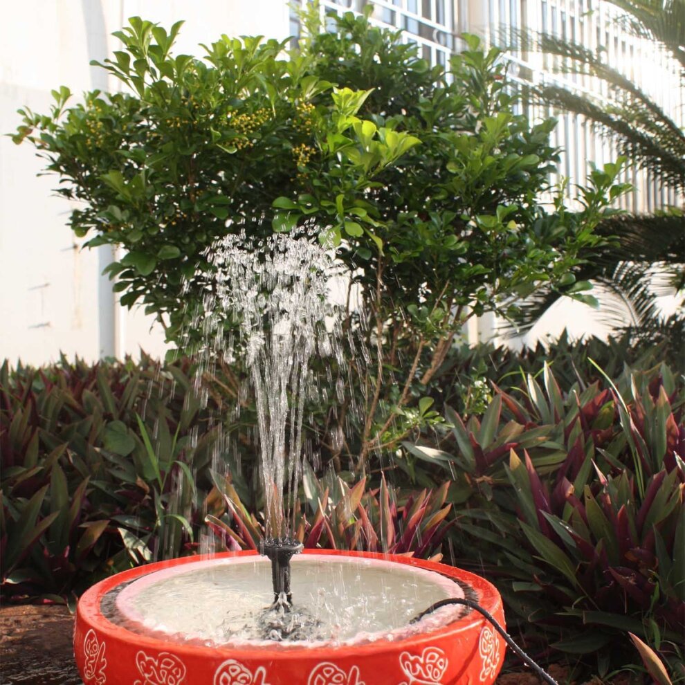 Solar Panel Powered Water Feature Plants Pump Garden Pool Pond Aquarium Fountain