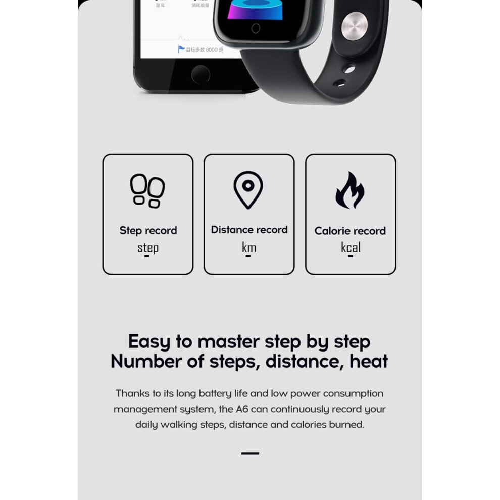 (White) Pro Bluetooth Smart Watch Men Women Y68 Blood Pressure Heart Rate Monitor Sport